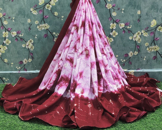 Burgundy Chanderi Cotton 25JAN8E