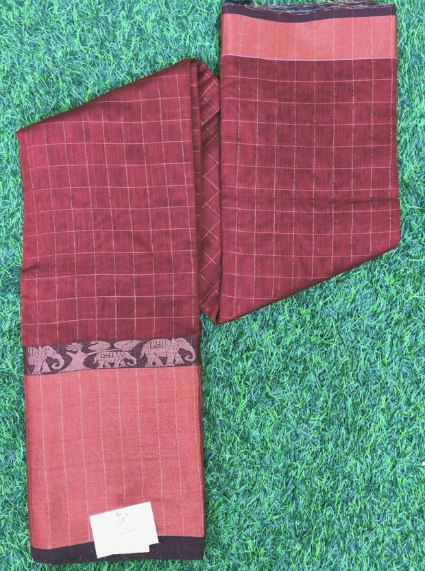 Marron Mangalagiri Handloom 2FEB3E