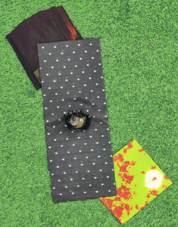 Green Georgette Shibori 3FEB4E