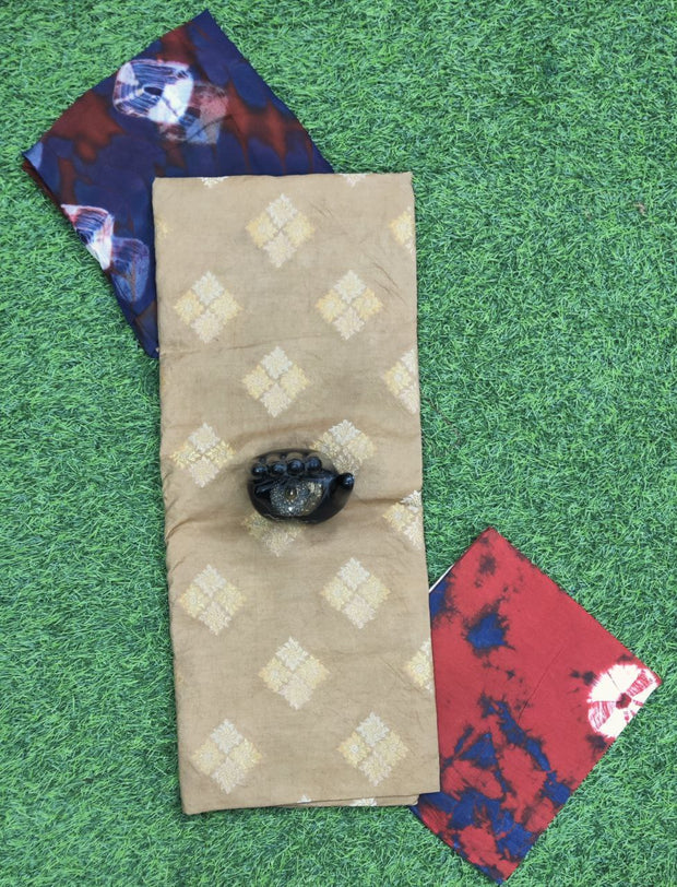 Cream Georgette Shibori 3FEB6E