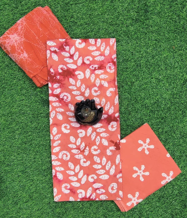 Peach Georgette Shibori 3FEB11E