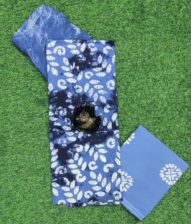 Blue Georgette Shibori 3FEB12E