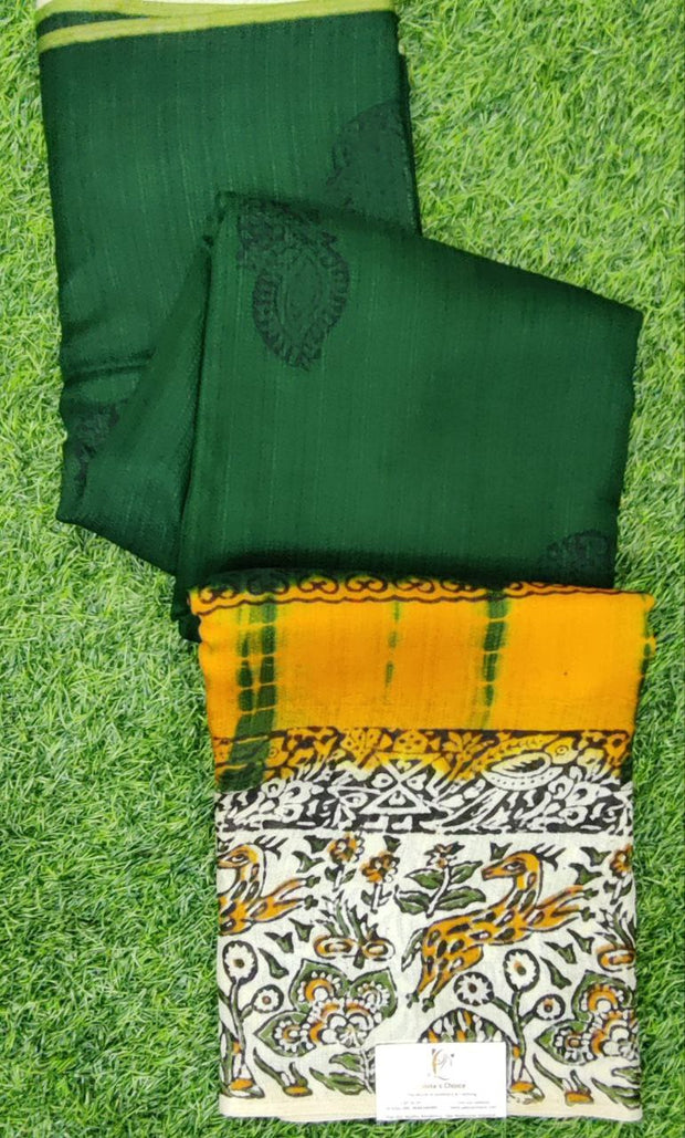 Green Khadi Georgette 11FEB1