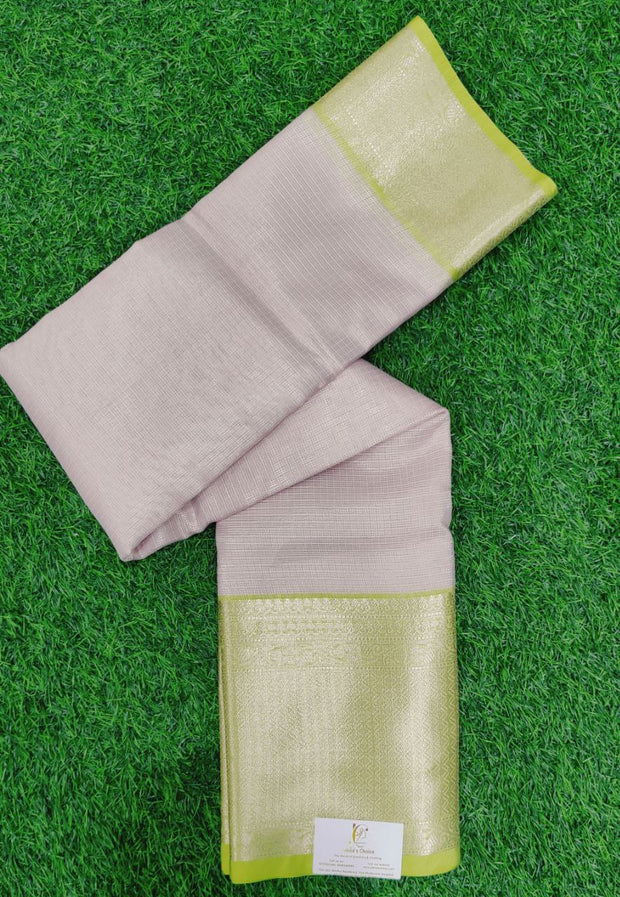 Lavender Pink Tissue Silk Kota 3MAR15