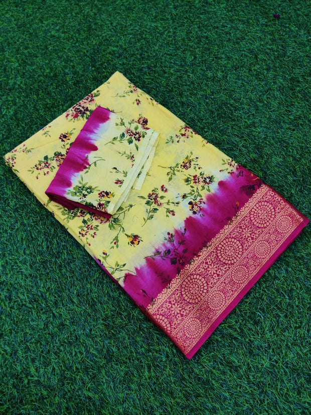 Yellow Pallavi Cotton 8MAR3E