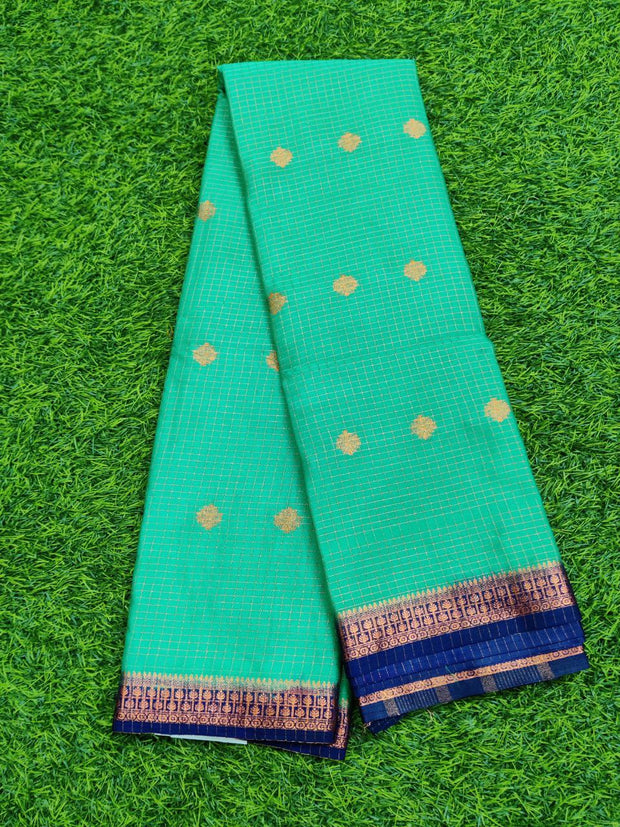 Lux Green Mysore Crepe 11MAR6