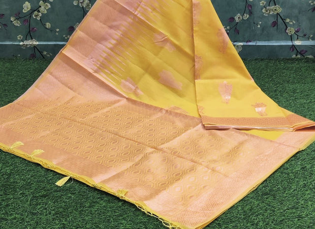 Yellow  Handloom Pattu 15MAR9