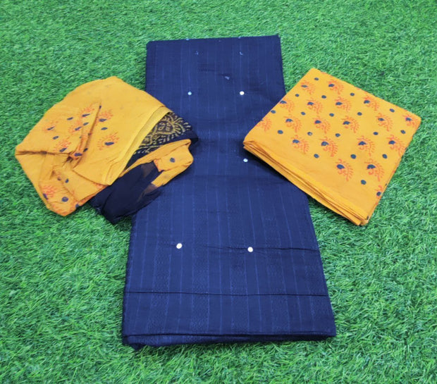 Blue Pallavi Cotton Dress 31Mar10E