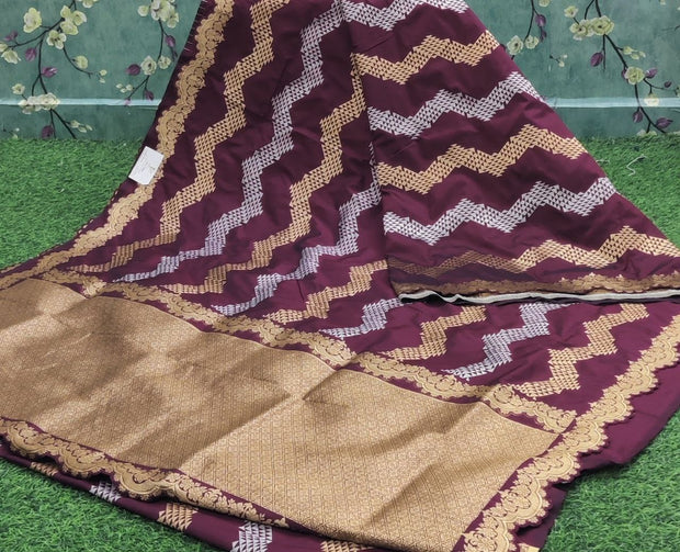 Brown Katan Banarasi 5APR7