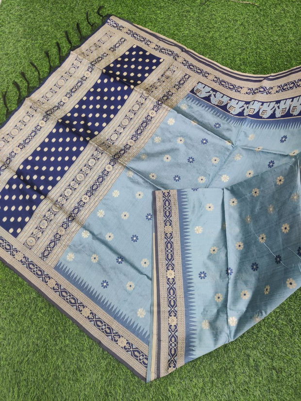 Blue Raw Silk 5APR14