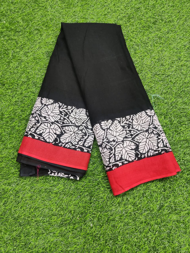 Black Pure Chanderi 6APR11E