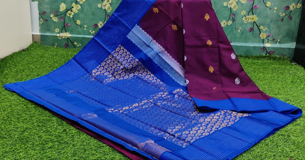 Burgundy LW Gadwal Pattu 8APR1