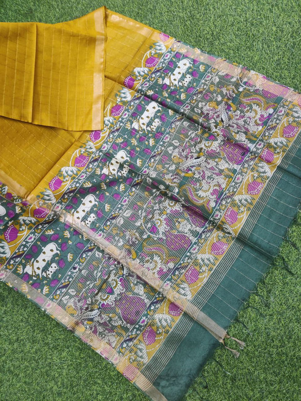 Yellow Mangalagiri Handloom 9APR8