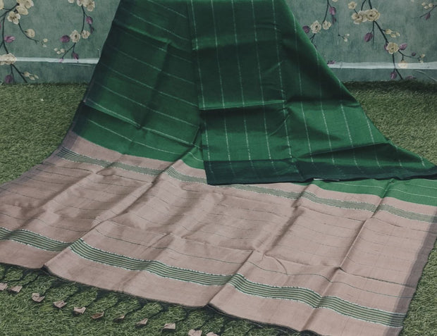 Bottle Green Mangalagiri Pattu 16APR6