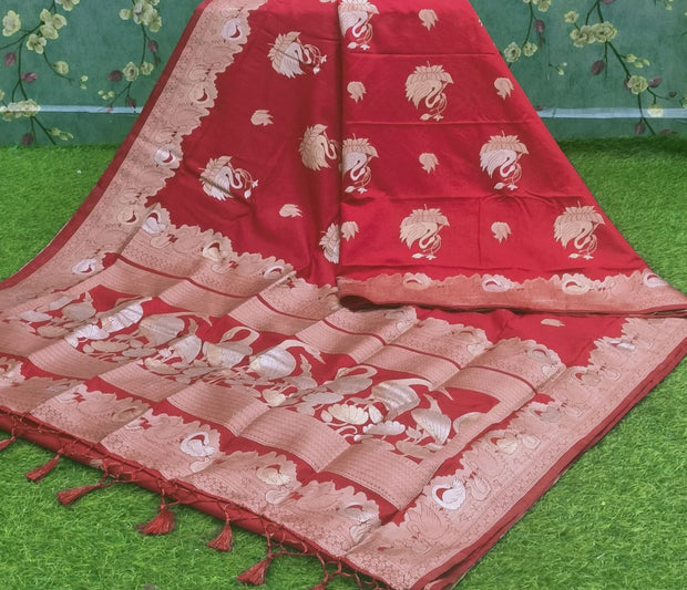 Red Tussar Pattu 12APR1