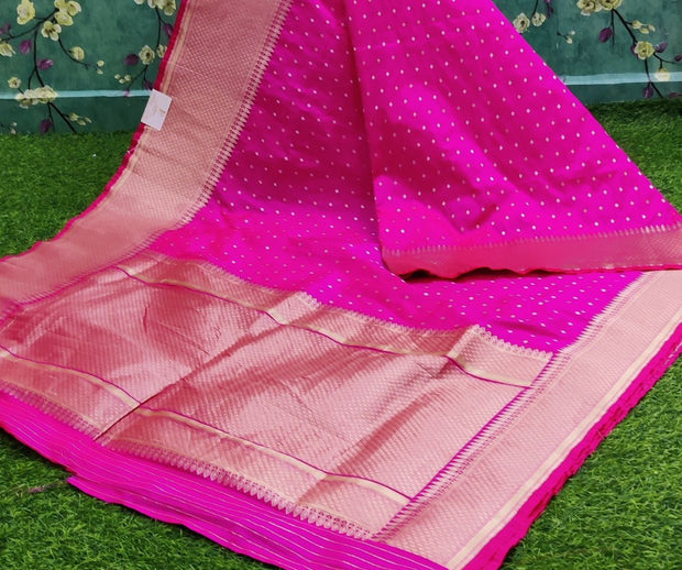 Pink Katan Banarasi Pattu 14APR2E