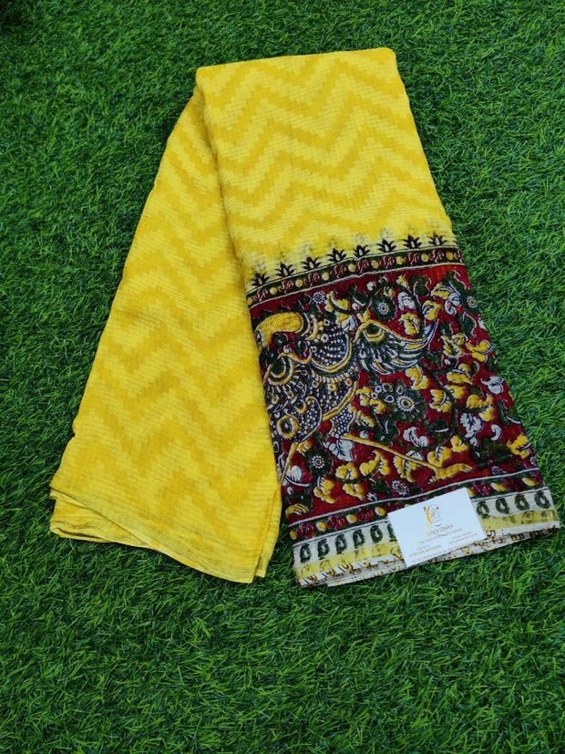 Yellow Pure Georgette 15APR4E