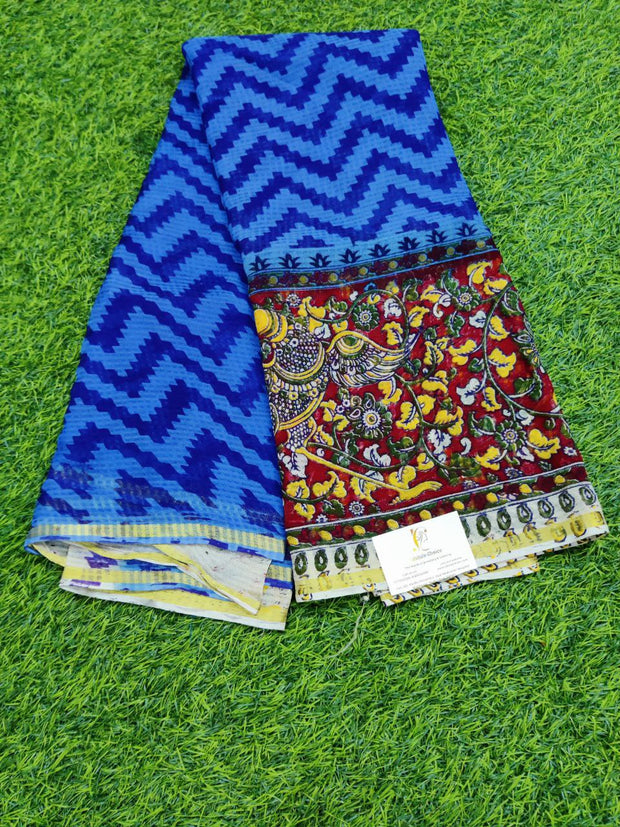 Blue Pure Georgette 15APR1E