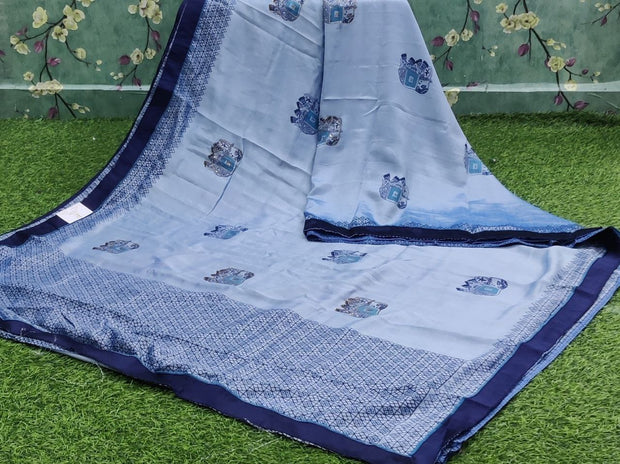 Blue Shimmer Georgette 15APR9E