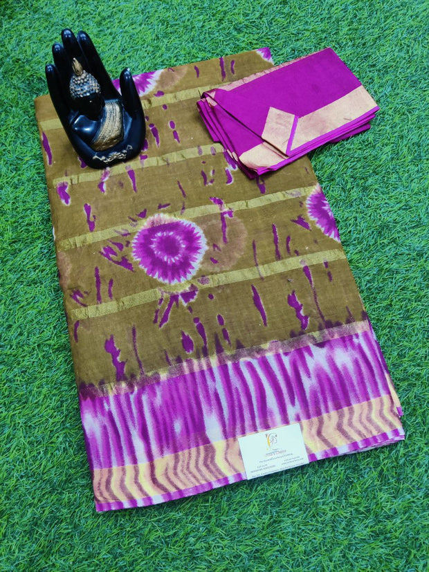 Mehandi Green Pallavi Cotton 22APR16E