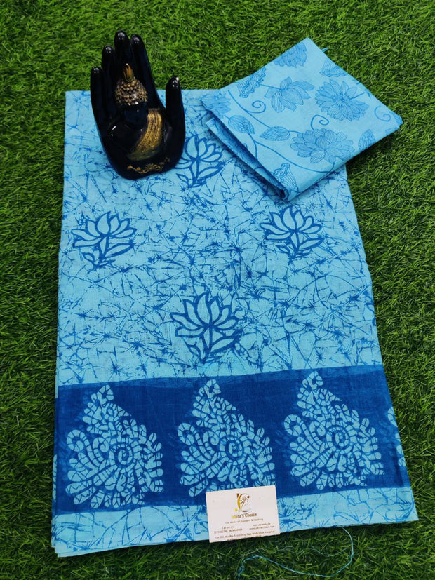 Blue Pallavi Cotton 22APR30E