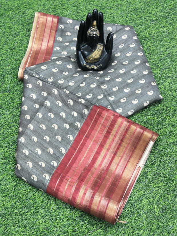 Grey Khadi Pattu 27APR4