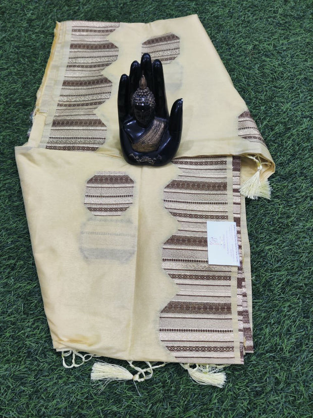 Lemon Yellow Abaya Pattu 28APR4