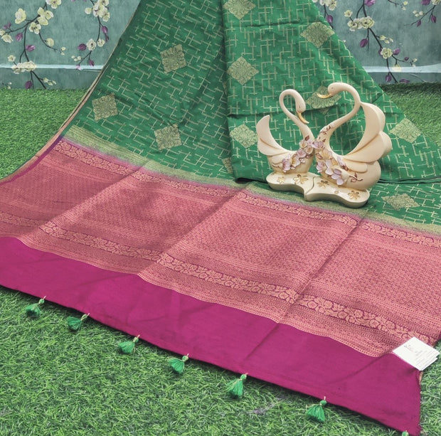 Green Jute Pattu 1MAY7E