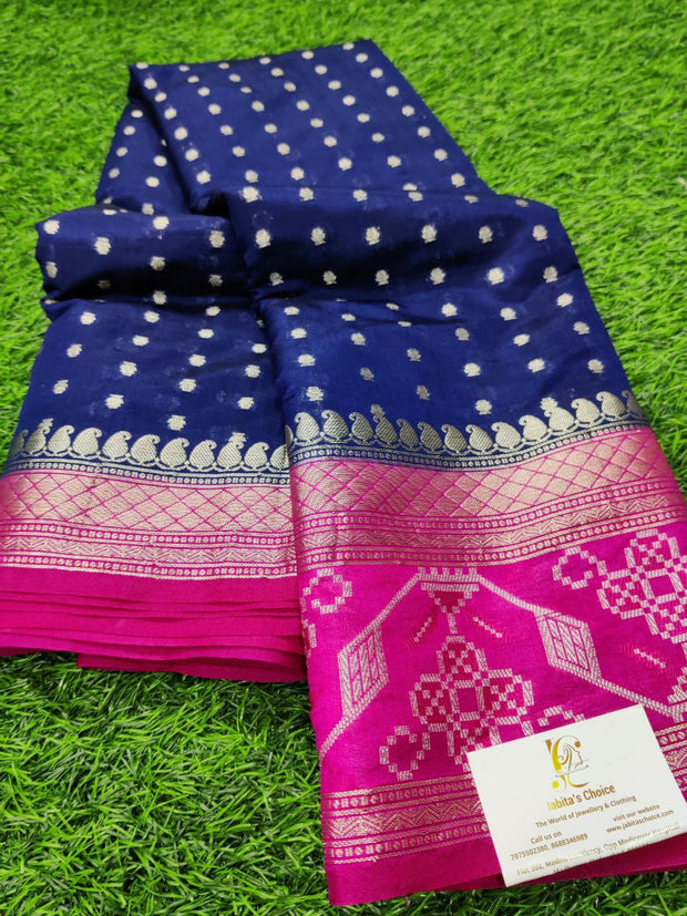 Blue Patola Pattu 1MAY11E