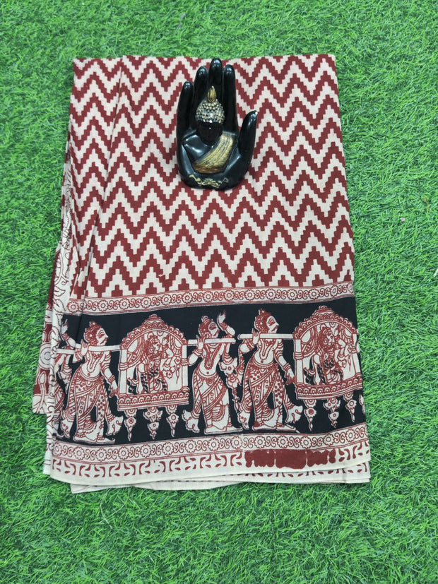 Red Ikkat Cotton 2MAY25E