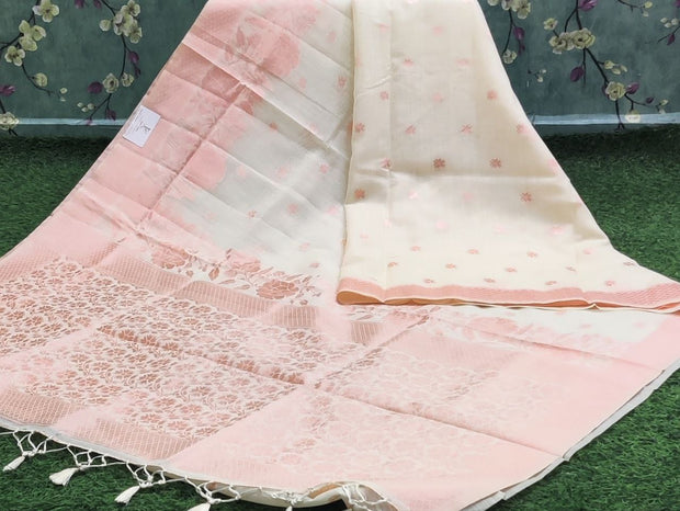 Cream Handloom Pattu 3MAY14E