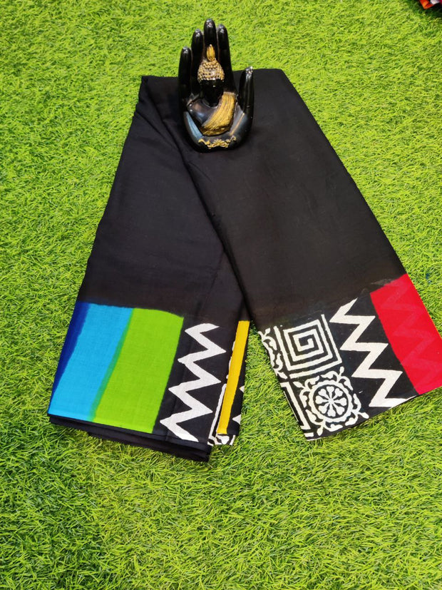 Black Chanderi Cotton 6MAY8E