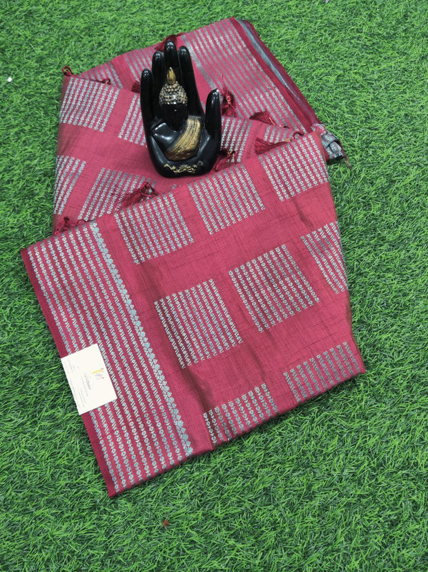 Kempu Tussar Silk 7MAY4