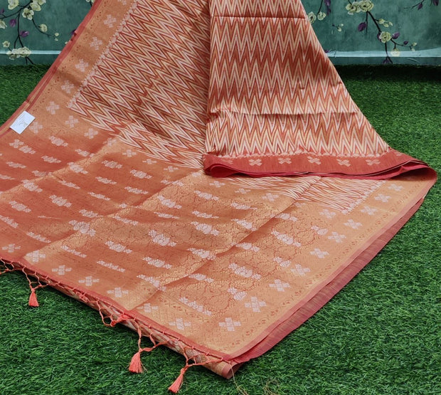 Orange Chanderi Silk 7MAY2E