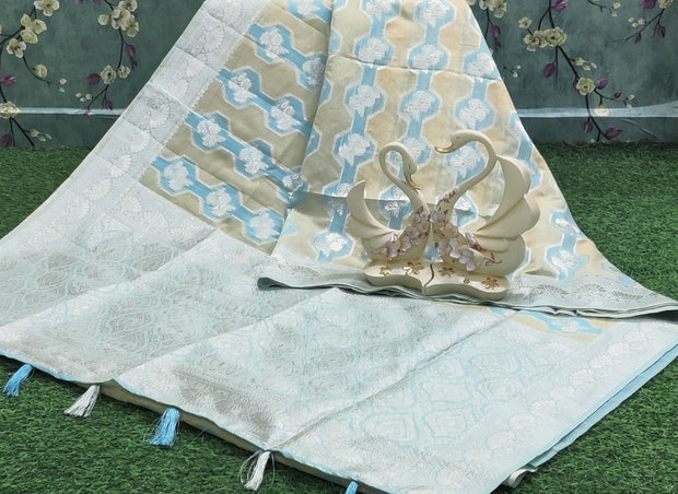Blue Chanderi Silk 7MAY7E