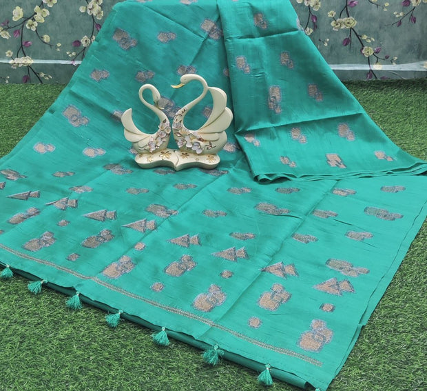 Lux Green Khadi Silk 8MAY10E