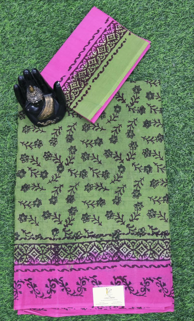 Green Pallavi Cotton 10MAY15E