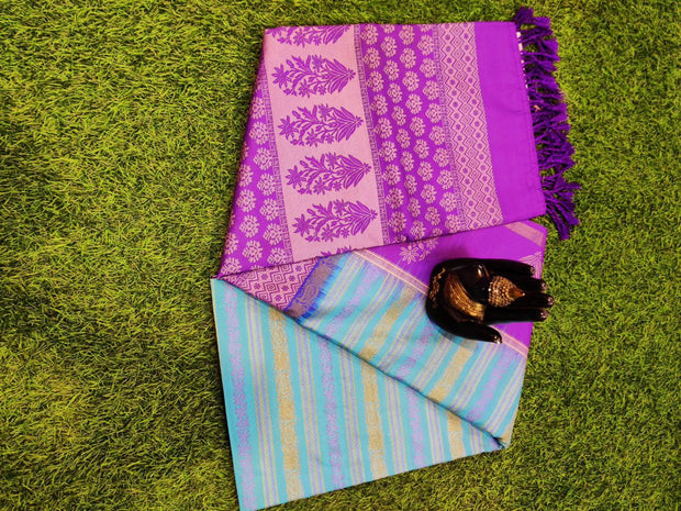 Blue Khadi Pattu 12MAY1