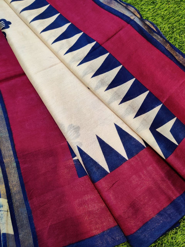 Blue Ghicha Tussar 15MAY15