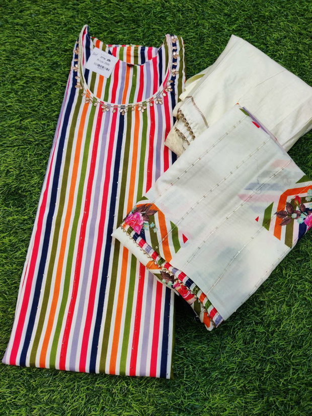 Cream Georgette 15MAY9E