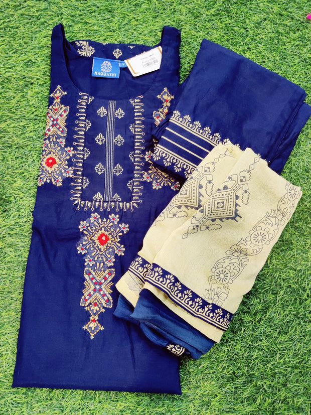 Blue Chanderi 15MAY14E