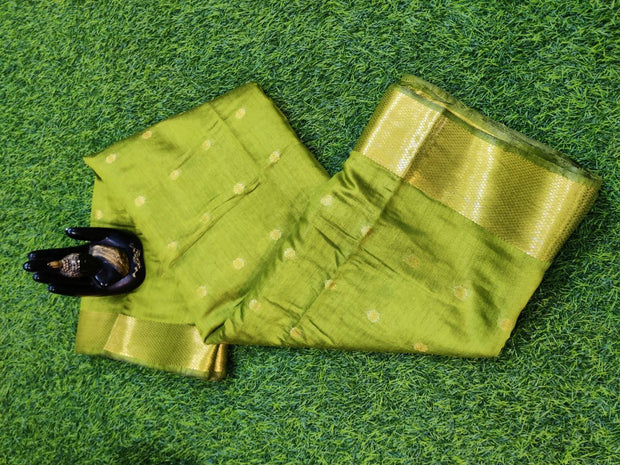 Green Mangalagiri Handloom 17MAY15