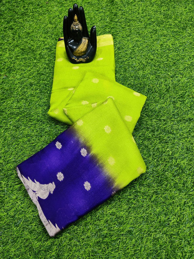 Green Khadi Georgette 21MAY2E