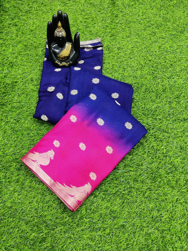 Blue Khadi Georgette 21MAY3E