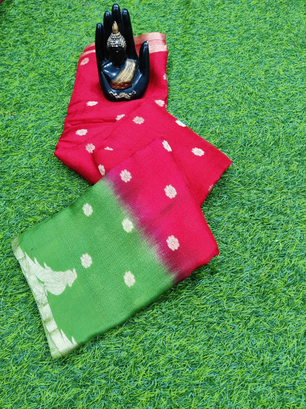 Red Khadi Georgette 21MAY7E