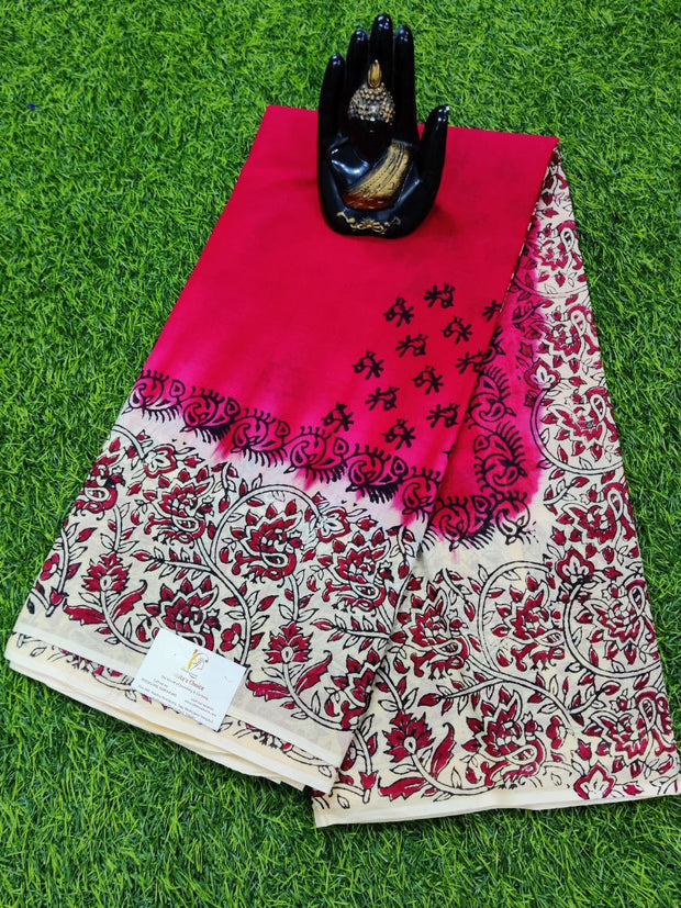 Red Pallavi Cotton 22MAY12E