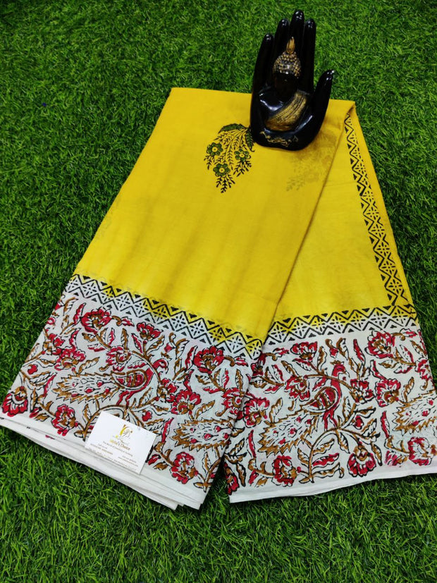 Yellow Pallavi Cotton 22MAY17E