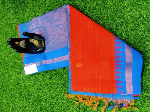 Orange Khadi Handloom 23MAY7