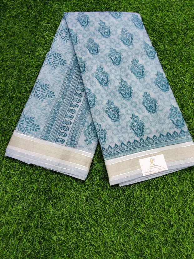Light Blue Lotus Cotton 23MAY15E