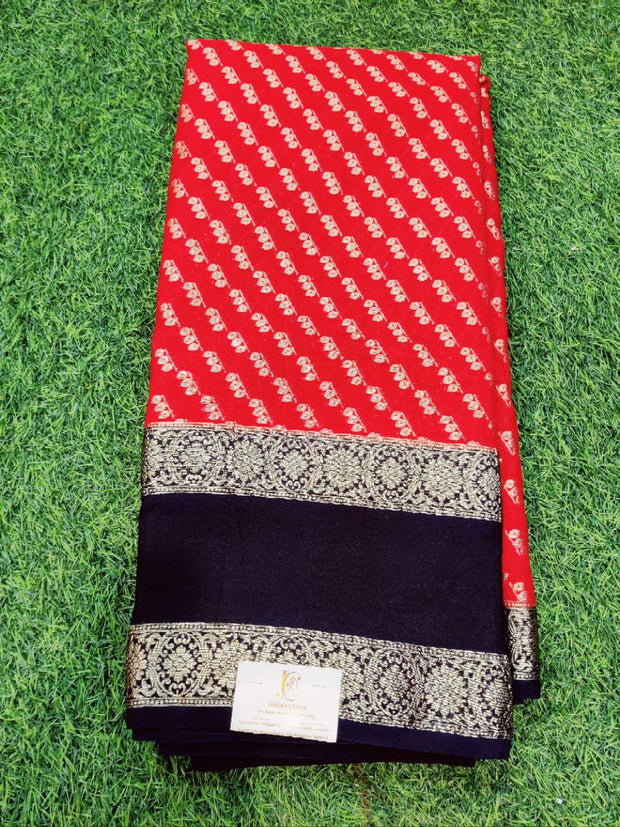 Red Banarasi Silk 25MAY10E